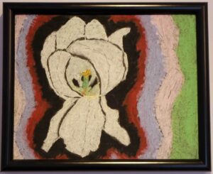 Dr. Gary Linkov painting. White flower.