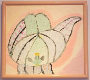 Dr. Gary Linkov painting. White flowe open.