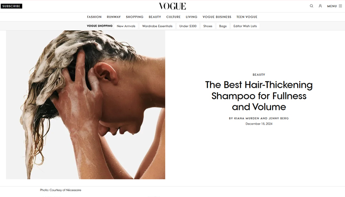 The Best Hair-Thickening Shampoo for Fullness and Volume