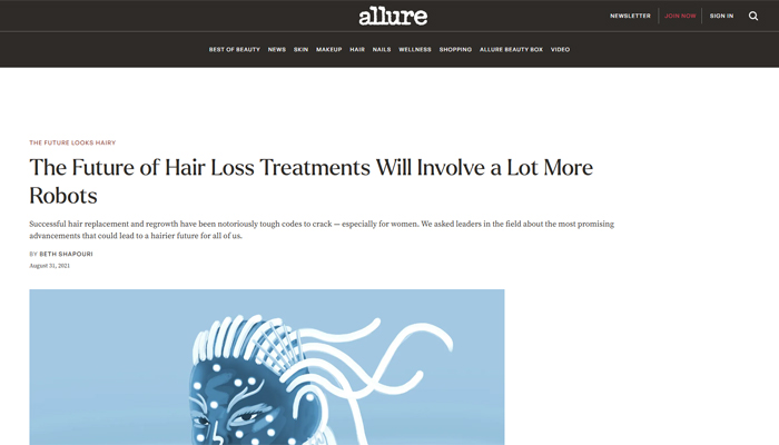 The Future of Hair Loss Treatments Will Involve a Lot More Robots