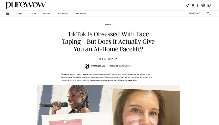 TikTok Is Obsessed With Face Taping—But Does It Actually Give You an At-Home Facelift?