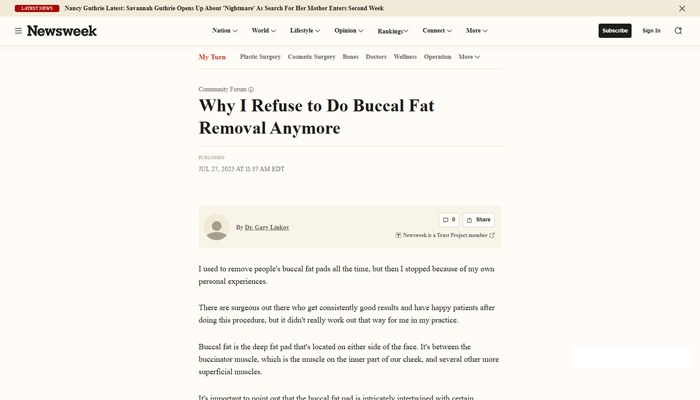 Why I Refuse to Do Buccal Fat Removal Anymore