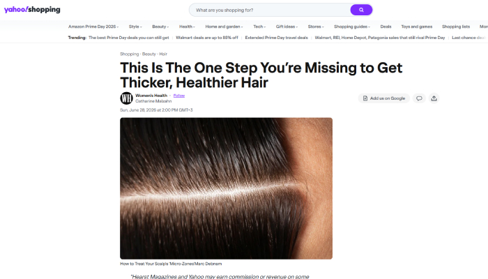 This Is The One Step You’re Missing to Get Thicker, Healthier Hair