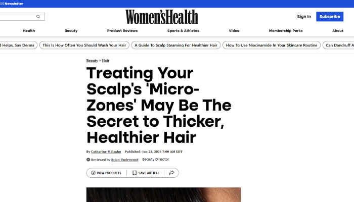 Treating Your Scalp’s ‘Micro-Zones’ May Be The Secret to Thicker, Healthier Hair